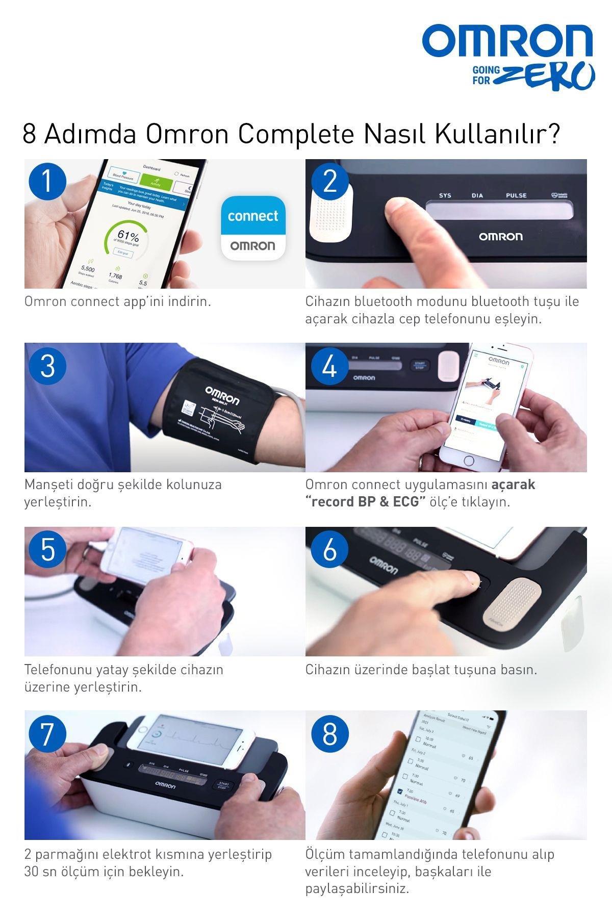OmronOmron Complete HEM-7530T-E3 EKG Fonksiyonlu Koldan Dijital Tansiyon AletiOmron Complete HEM-7530T Tansiyon Aleti + EKG Cihazı Fiyatı ve Özellikleri | Mutlufiyatlar
