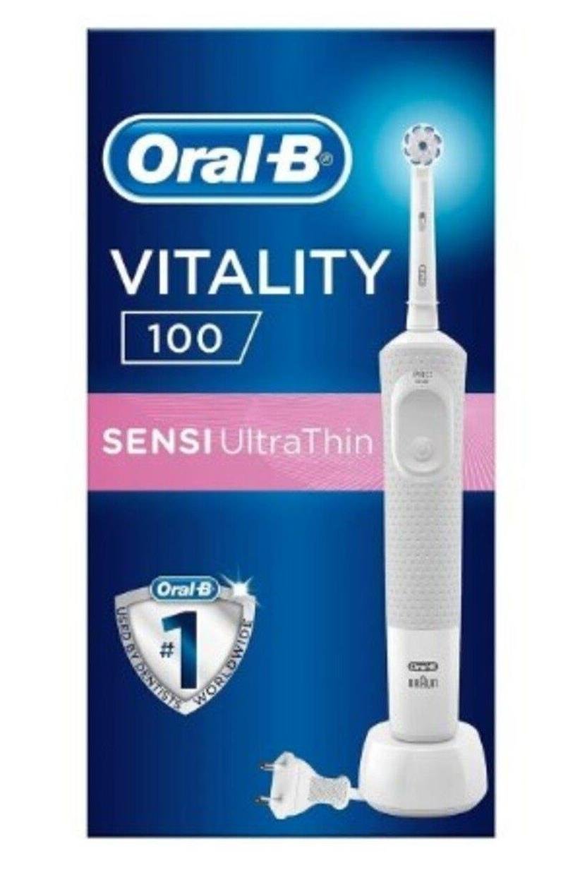 Oral-BOral-B Vitality 100 Sensi Ultra Thin Şarjlı Diş Fırçası - KutuluOral-B Vitality 100 Sensi Ultra Thin Şarjlı Diş Fırçası - Kutulu Fiyatı ve Özellikleri | Mutlufiyatlar
