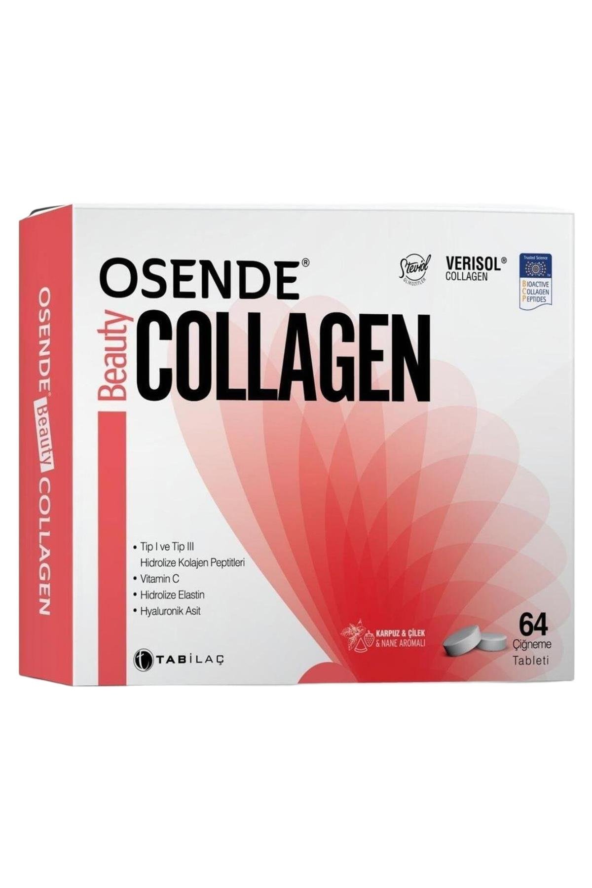 OsendeOsende Beauty Collagen Tip I ve Tip III 64 Çiğneme TabletiOsende Beauty Collagen 64 Çiğneme Tableti Fiyatı ve Özellikleri | Mutlufiyatlar