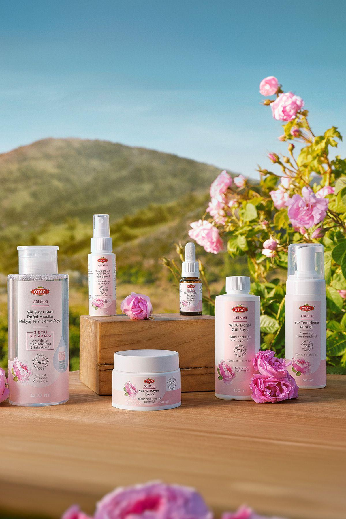 OtacıGül Kürü % 100 Doğal Gül Suyu Canlandırıcı, Sıkılaştırıcı 150 ml