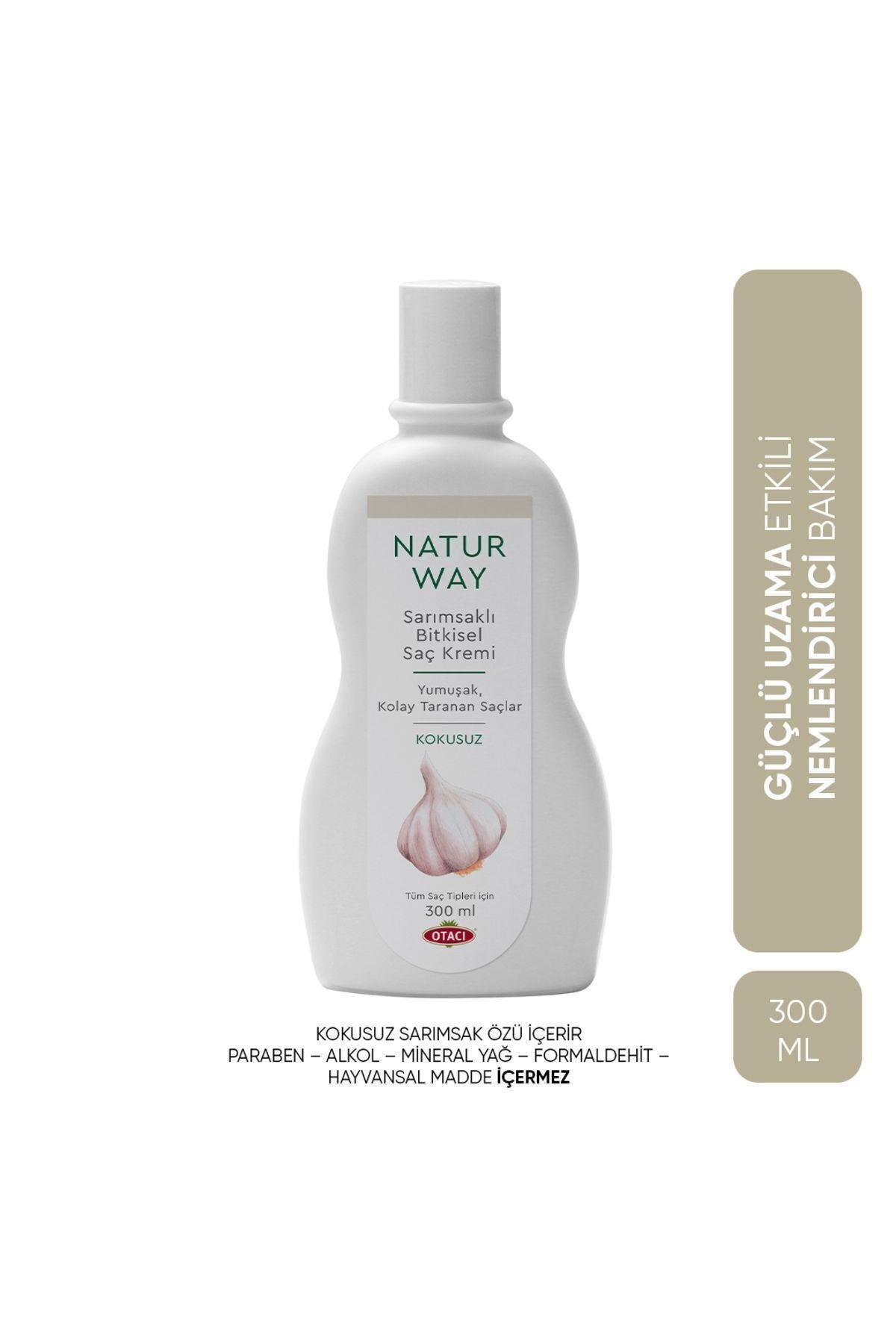 OtacıNaturway Sarımsaklı Bitki Özlü Saç Kremi 300 Mll Koçak Kozmetikk