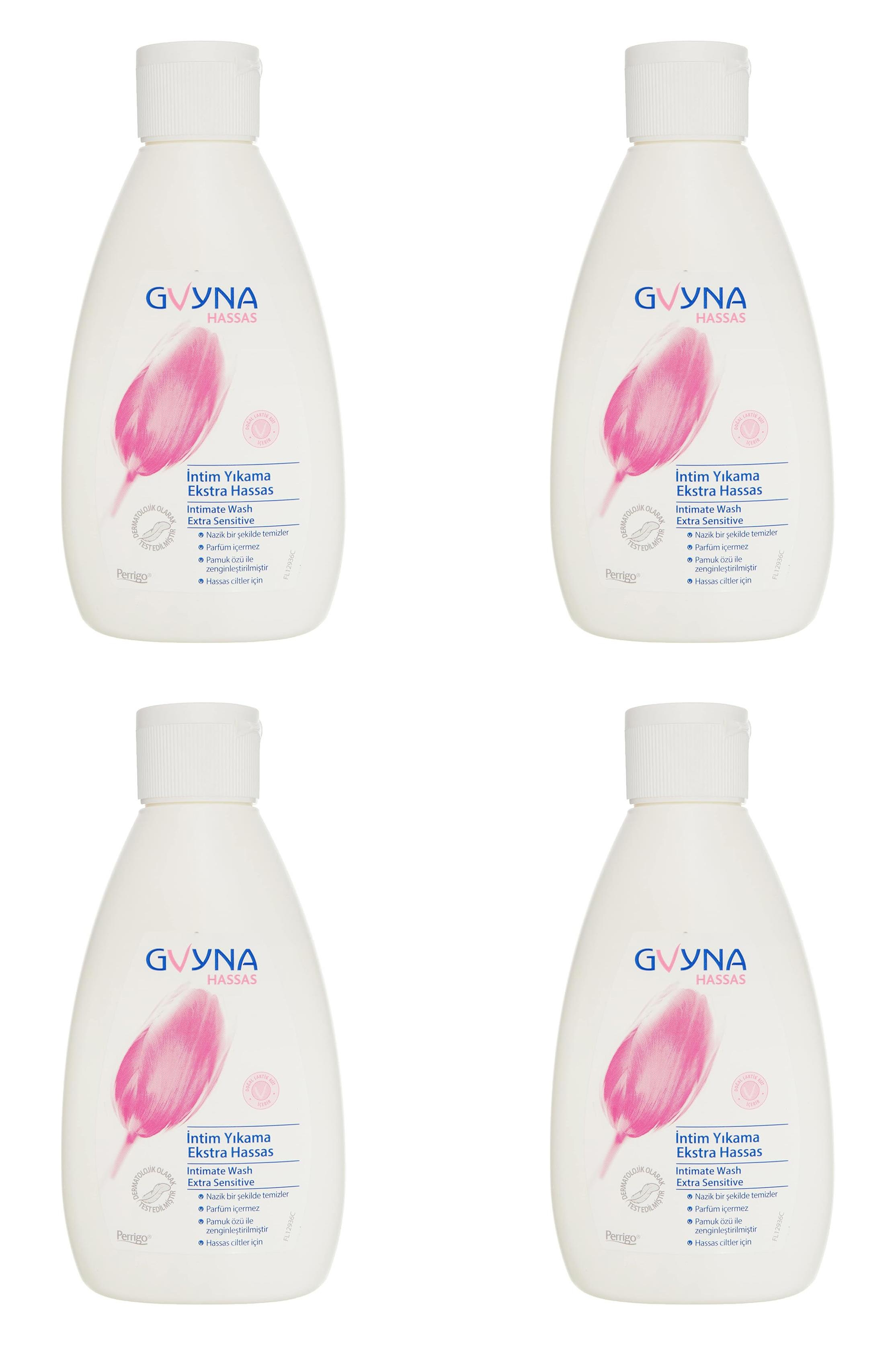 PerrigoGvyna İntim Ekstra Hassas Yıkama 200 ml 4'lüGvyna Pharma İntim Yıkama Hassas 200 ml Fiyatı ve Özellikleri | Mutlufiyatlar