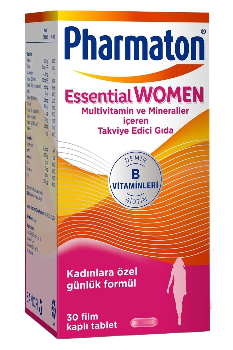 PharmatonPharmaton Essential Women 30 TabletPharmaton Essential Women 30 Kapsül Fiyatı ve Özellikleri | Mutlufiyatlar