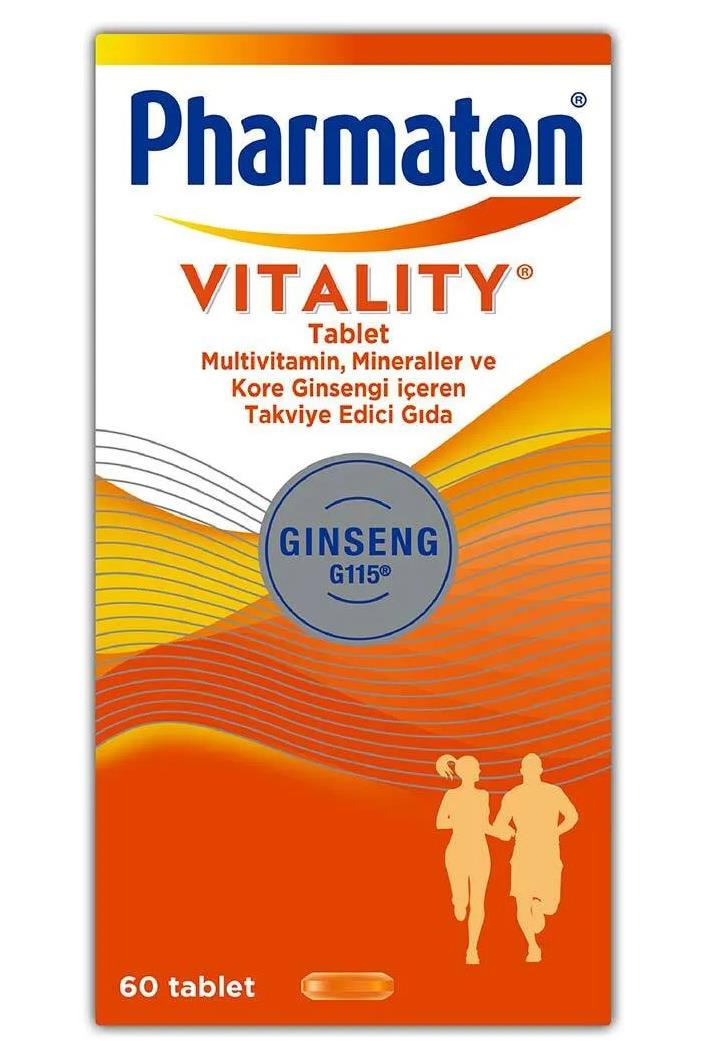 PharmatonPharmaton Vitality 60 Tablet - Ginseng G115, Multivitamin Ve MinerallerPharmaton Vitality 60 Tablet Fiyatı ve Özellikleri | Mutlufiyatlar
