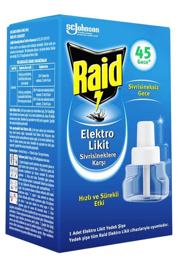 RaidRaid Electro Likit Yedek 45 Gece 35 mlRaid Electro Likit Yedek 35 ml Fiyatı ve Özellikleri | Mutlufiyatlar