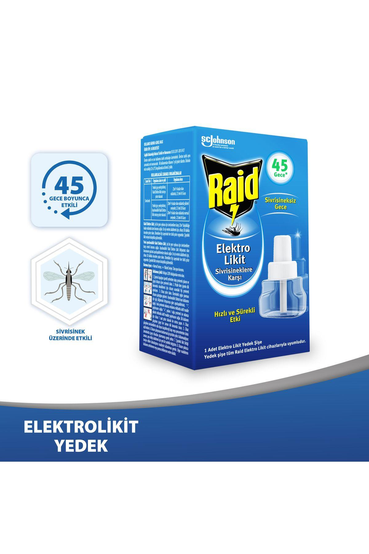 RaidRaid Electro Likit Yedek 45 Gece 35 mlRaid Electro Likit Yedek 35 ml Fiyatı ve Özellikleri | Mutlufiyatlar