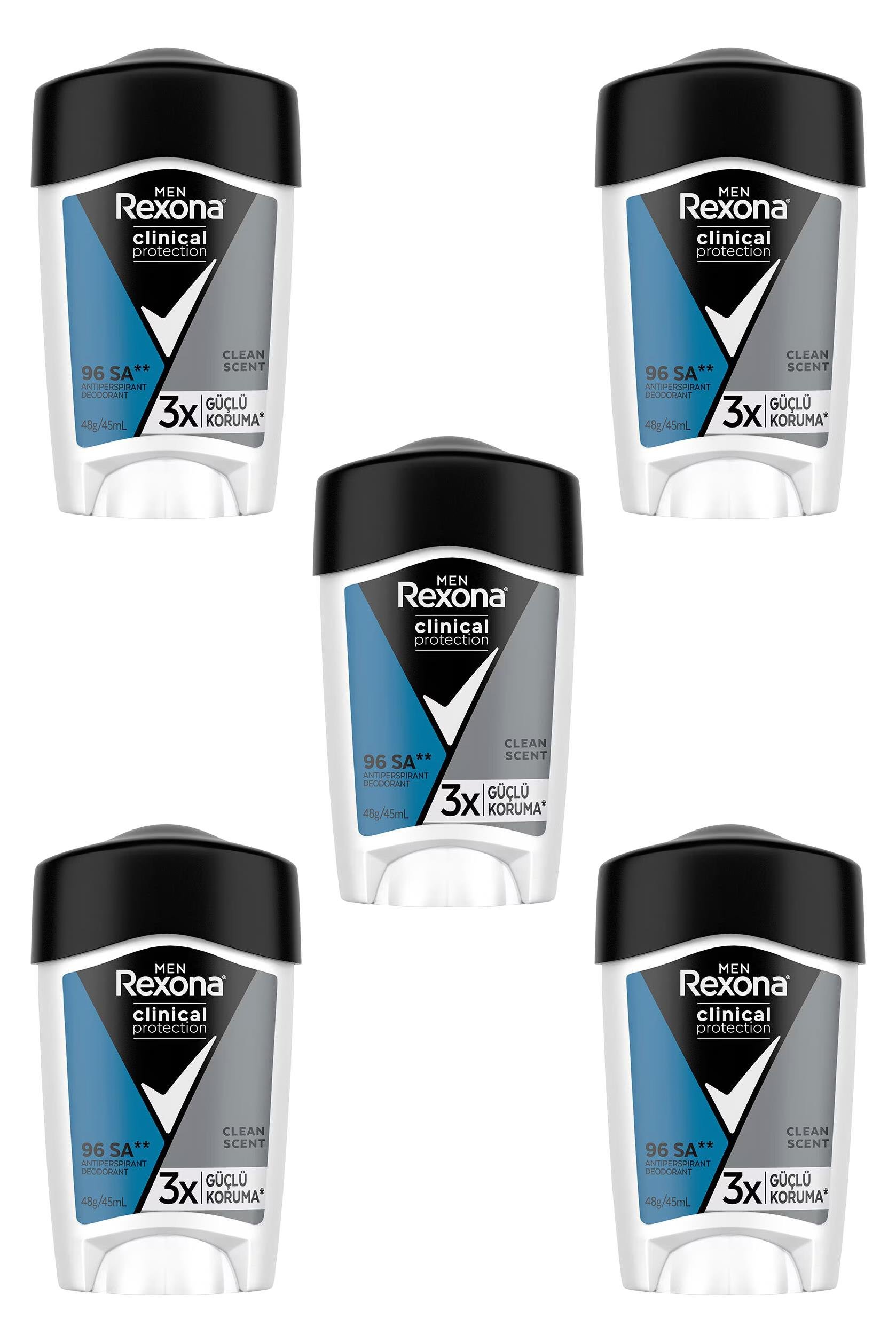 RexonaRexona Men Clinical Protection Clean Scent Deodorant 45 ml 5'liRexona Clinical Protection Clean Scent Men 45 ml Fiyatı ve Özellikleri | Mutlufiyatlar