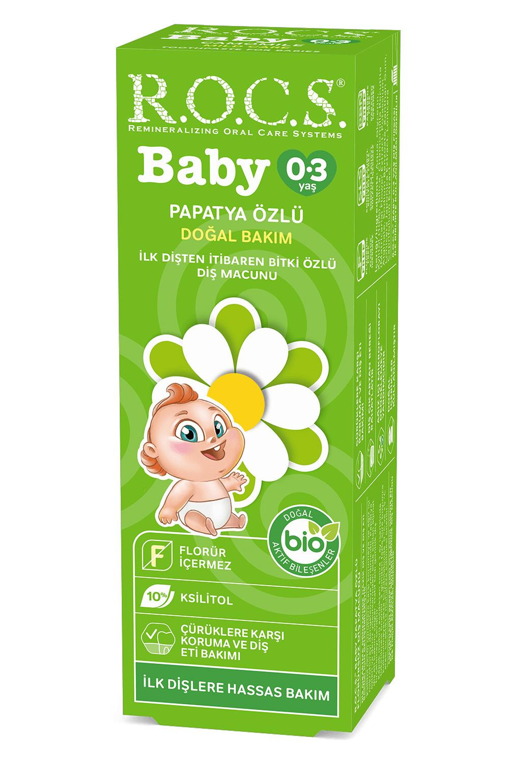 RocsRocs Baby Papatya Özlü Diş Macunu 0-3 YaşRocs Orijinal Ürün | Hızlı Kargo | Güvenli Alışveriş