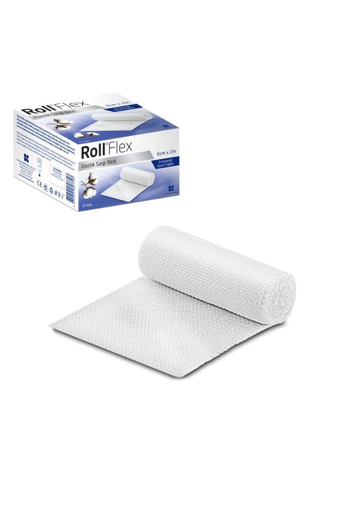 RollFlex Elastik Sargı Bezi 6 Cm 2 M
