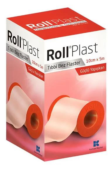 RollRoll Plast Tıbbi Bez Flaster 10cm x 5mtRoll Plast Flaster 10x500 cm | Yapışkanlı Medikal Sabitleme Bandı