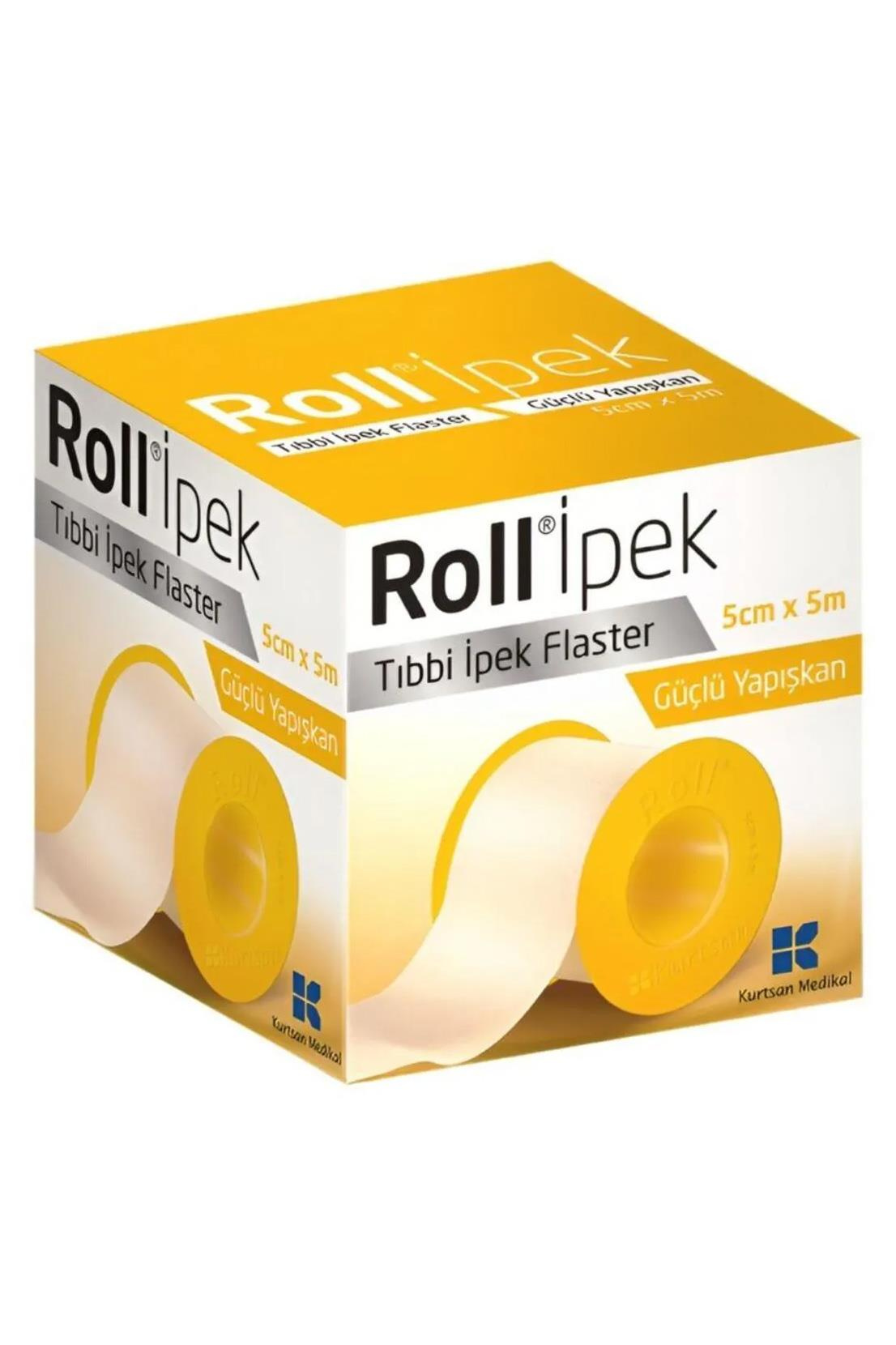 RollRoll Tıbbi Ipek Flaster 5cm X 5mtRoll Tıbbi İpek Flaster 5x500 cm | Hassas Ciltler İçin
