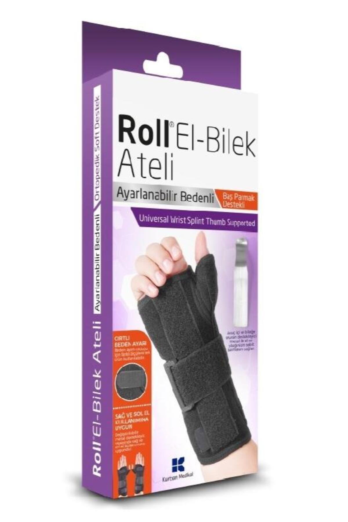 RollStandart El Bilek Ateli Başparmak Destekli Ayarlanabilir Çift Yönlü Standart
