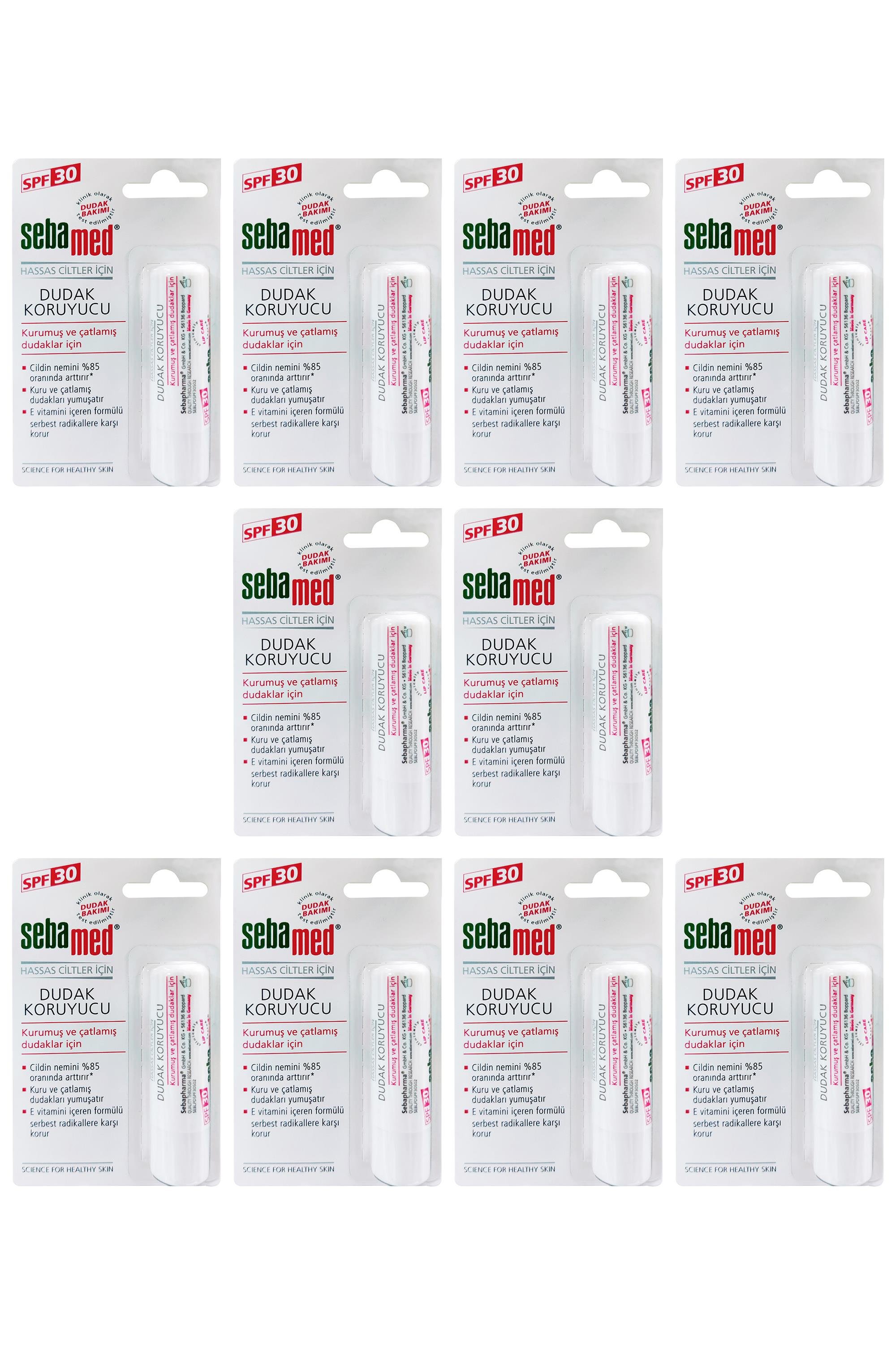 SebamedSebamed Dudak Koruyucu Kurumuş ve Çatlamış Dudaklar İçin SPF30 10'luSebamed Dudak Bakım Kremi SPF30 | Hassas Dudaklar İçin Yoğun Nem