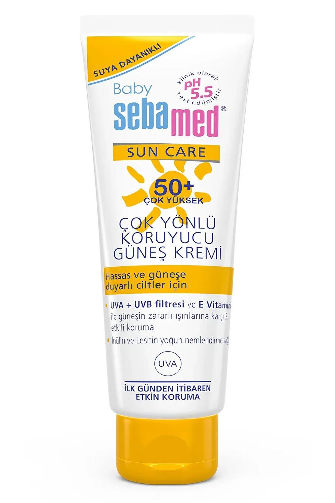 SebamedSebamed Sun Care Baby Çok Yönlü Koruyucu Güneş Kremi SPF50+ 75 mlSebamed Güneş Baby SPF50 Krem 75 ml Fiyatı ve Özellikleri | Mutlufiyatlar
