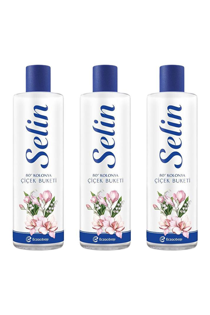 SelinSelin Çiçek Buketi Kolonya Pet Şişe 400 ml 3'lüSelin Çiçek Buketi Kolonyası 400 ml | Ferahlatıcı Pet Şişe