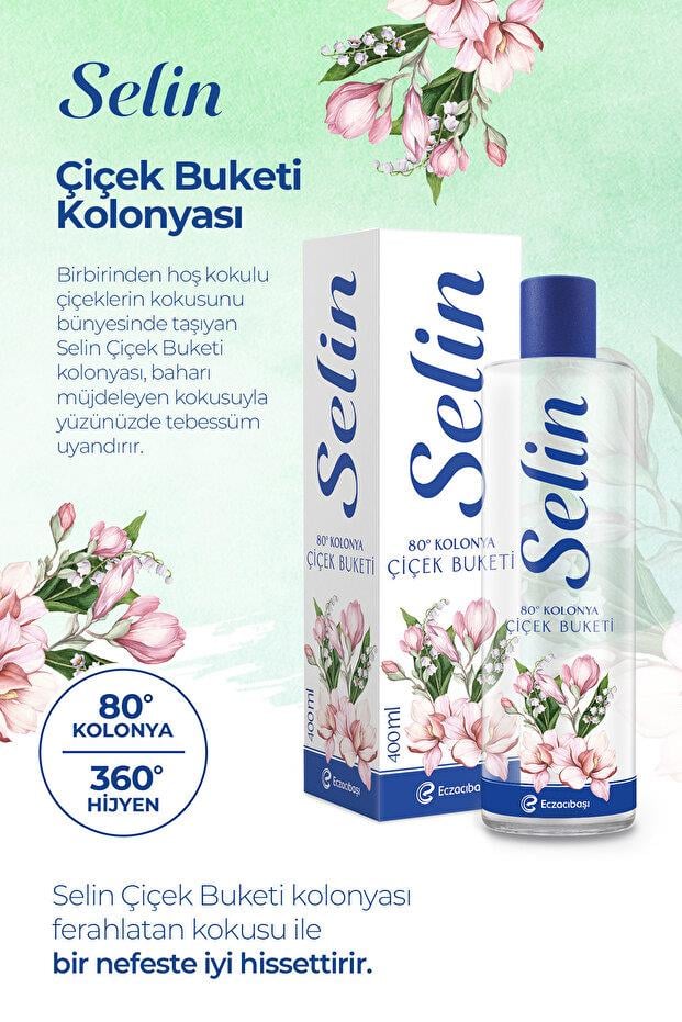 SelinSelin Çiçek Buketi Kolonya Pet Şişe 400 mlSelin Çiçek Buketi Kolonyası 400 ml | Ferahlatıcı Pet Şişe
