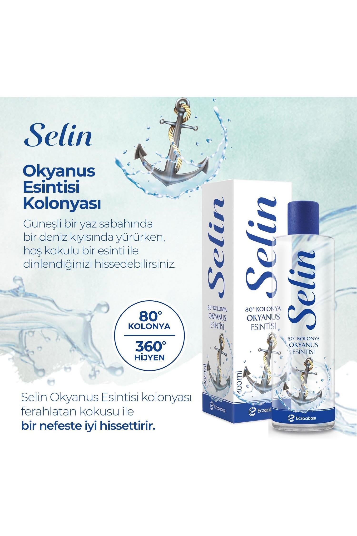 SelinSelin Okyanus Esintisi Kolonya Pet Şişe 400 mlSelin Okyanus Esintisi Kolonya 400 ml | Deniz Ferahlığı