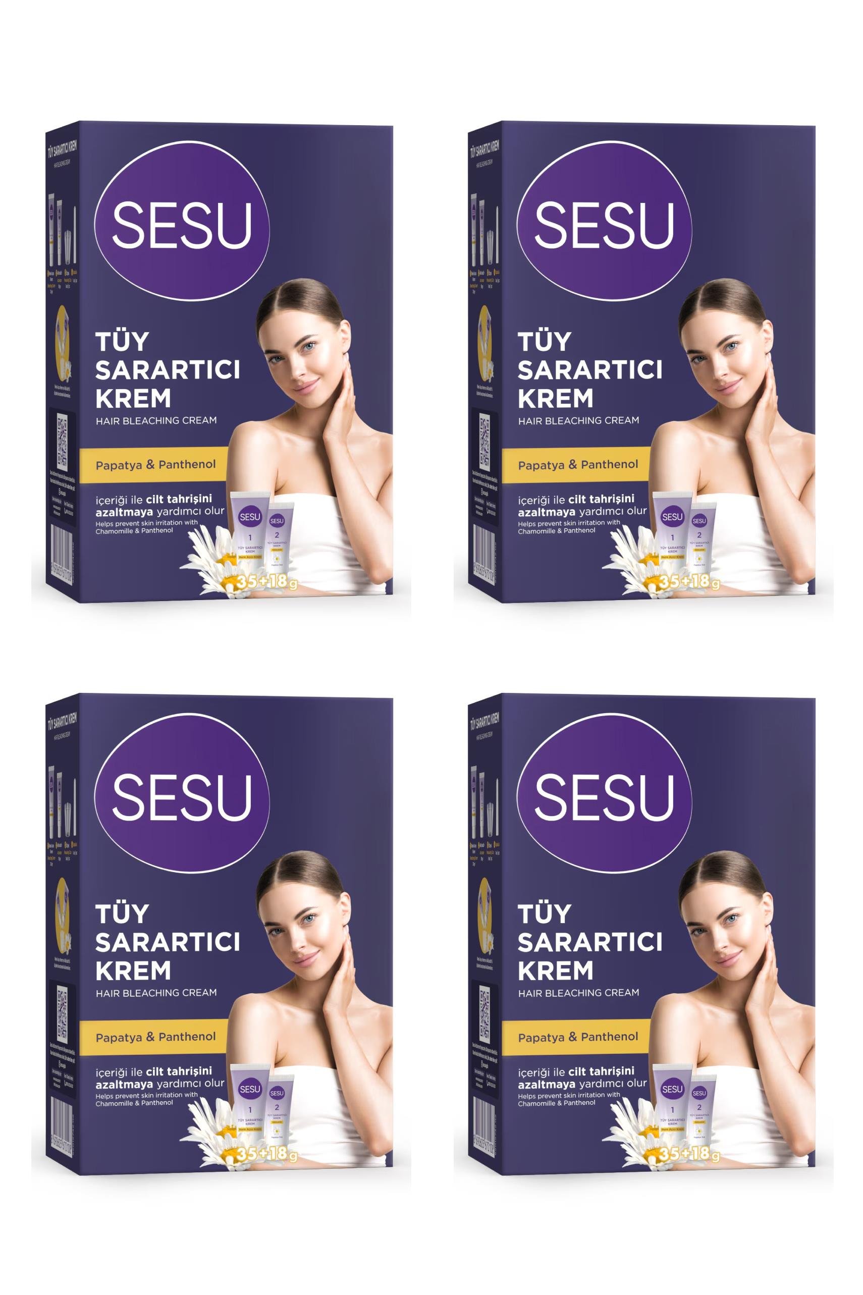 SesuSesu Tüy Sarartıcı Krem 35 gr +18 gr 4'lüSesu Tüy Sarartıcı Krem 35 gr +18 gr Fiyatı ve Özellikleri | Mutlufiyatlar
