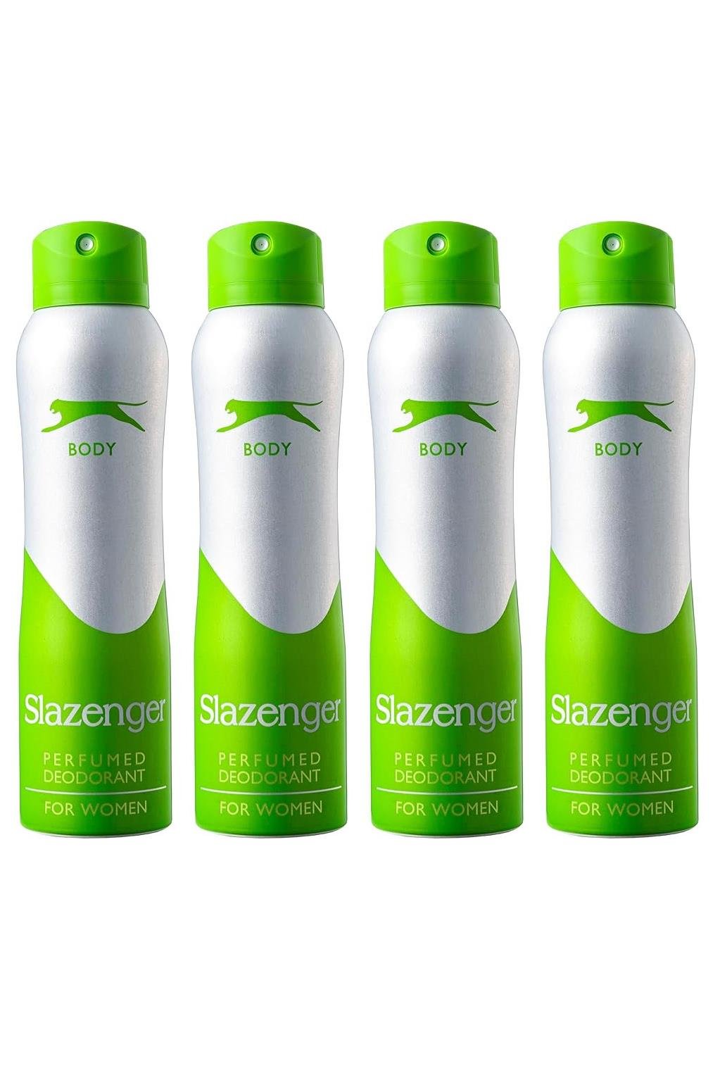 SlazengerSlazenger Kadın Deodorant Yeşil 150 ml 4'lüSlazenger Women Deodorant Yeşil 150 ml Fiyatı ve Özellikleri | Mutlufiyatlar