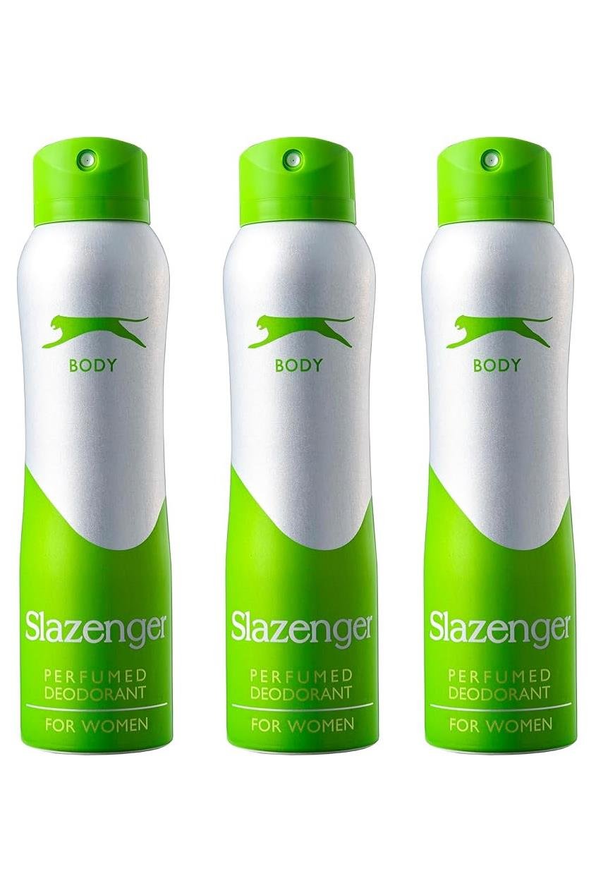 SlazengerSlazenger Kadın Deodorant Yeşil 150 ml 3'lüSlazenger Women Deodorant Yeşil 150 ml Fiyatı ve Özellikleri | Mutlufiyatlar