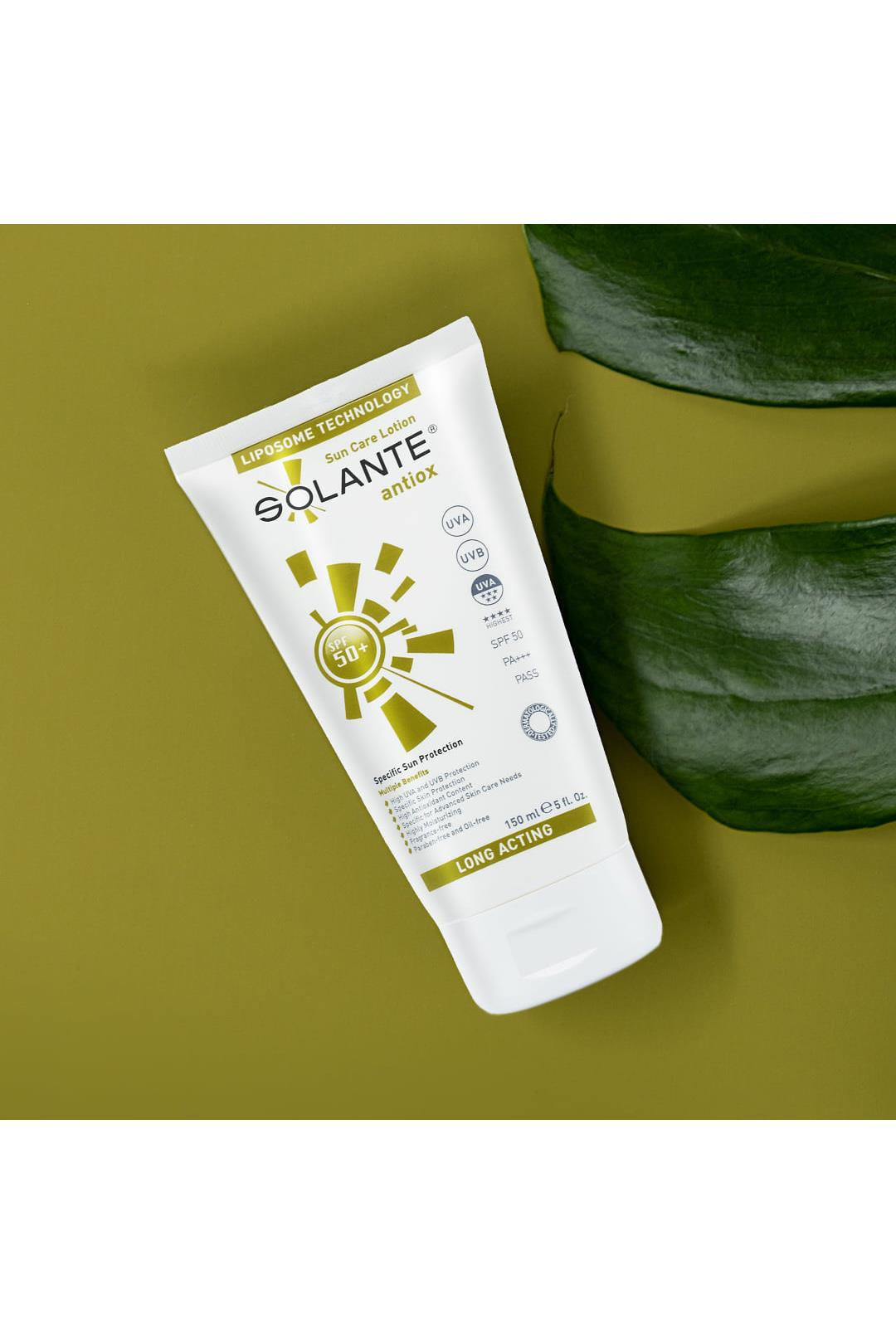 SolanteSolante Antiox Güneş Losyonu SPF 50+ 150 mlSolante Antiox SPF50 150 ml Fiyatı ve Özellikleri | Mutlufiyatlar