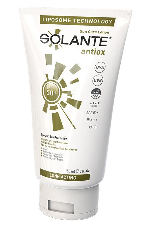 SolanteSolante Antiox Güneş Losyonu SPF 50+ 150 mlSolante Antiox SPF50 150 ml Fiyatı ve Özellikleri | Mutlufiyatlar