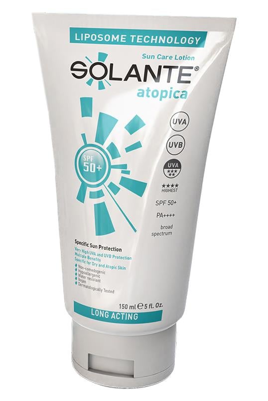 SolanteSolante Atopica Güneş Losyonu SPF 50+ 150 mlSolante Atopica Losyon SPF50 150 ml Fiyatı ve Özellikleri | Mutlufiyatlar