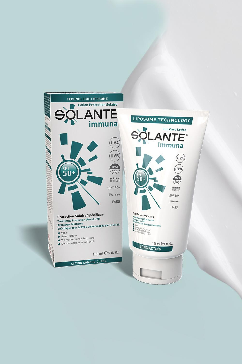 SolanteSolante İmmuna Güneş Losyonu SPF 50+ Losyon 150 mlSolante Immuna SPF50 Losyon 150 ml Fiyatı ve Özellikleri | Mutlufiyatlar