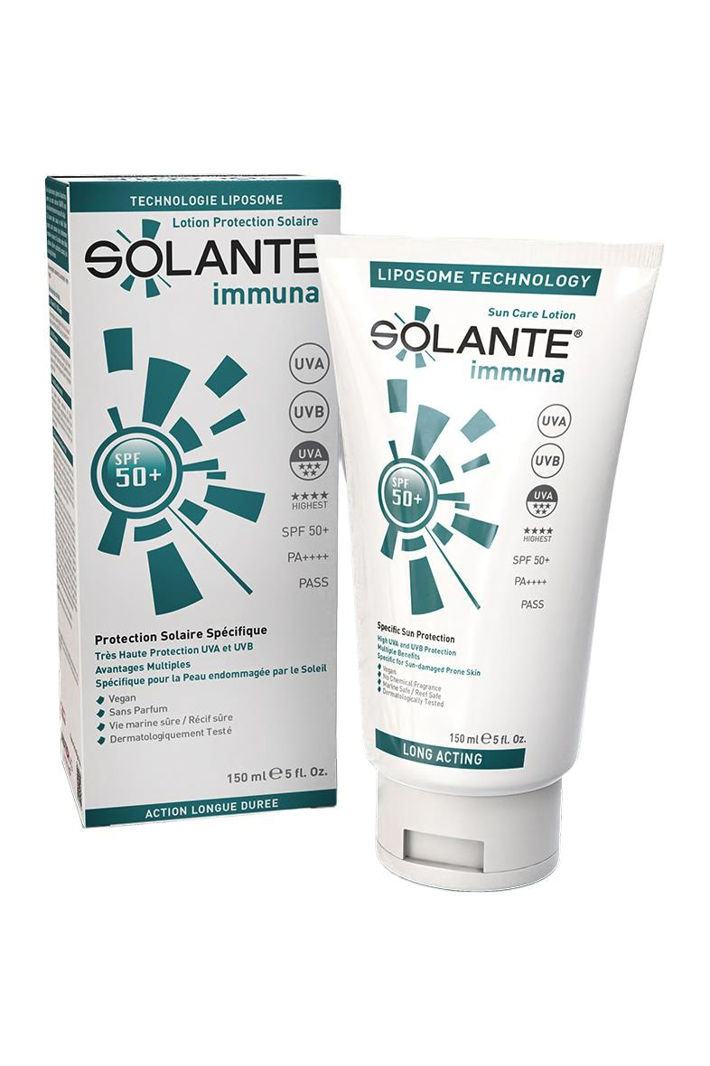 SolanteSolante İmmuna Güneş Losyonu SPF 50+ Losyon 150 mlSolante Immuna SPF50 Losyon 150 ml Fiyatı ve Özellikleri | Mutlufiyatlar