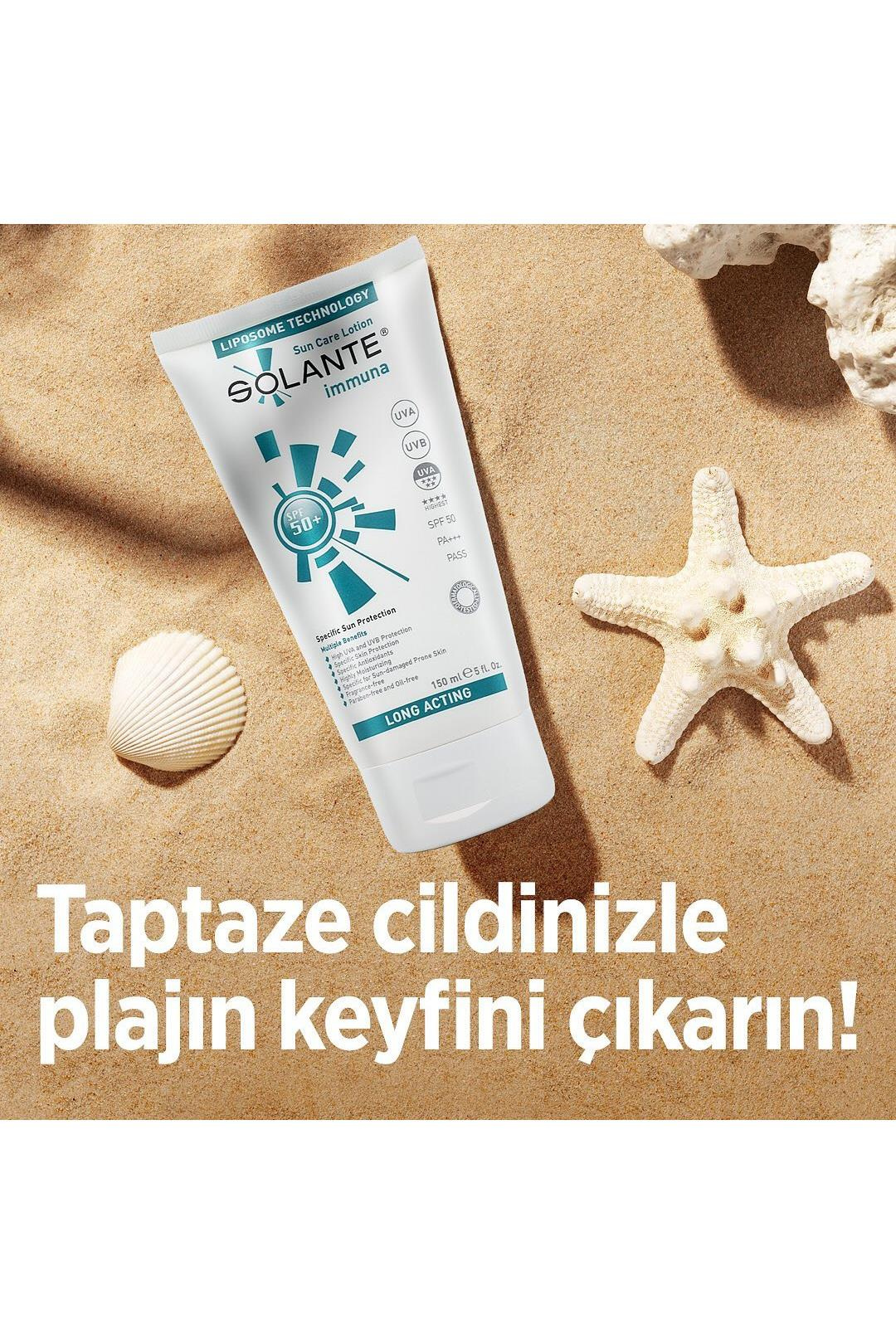 SolanteSolante İmmuna Güneş Losyonu SPF 50+ Losyon 150 mlSolante Immuna SPF50 Losyon 150 ml Fiyatı ve Özellikleri | Mutlufiyatlar