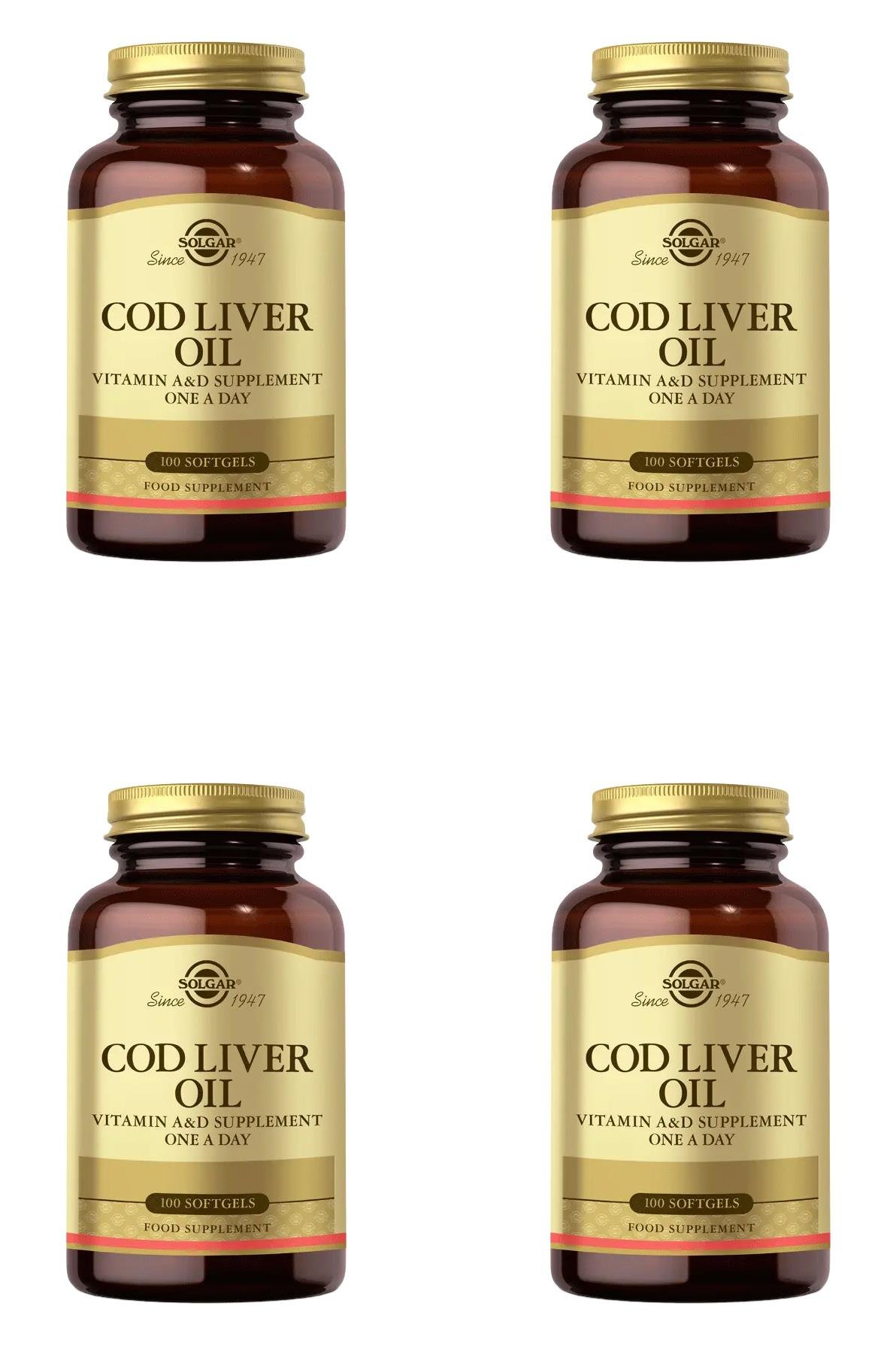 SolgarSolgar Cod Liver Oil 100 Soft Jel 4'lüSolgar Cod Liver Oil 100 Kapsül Fiyatı ve Özellikleri | Mutlufiyatlar