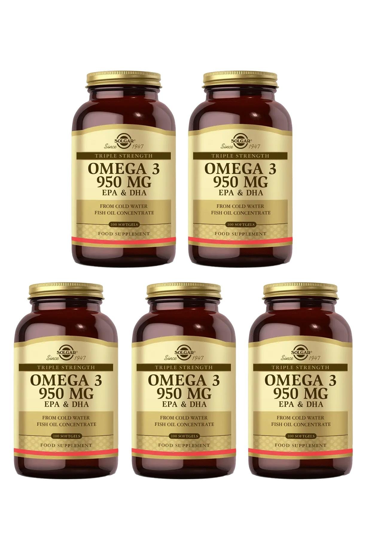 SolgarSolgar Omega-3 950 mg EPA DHA 100 Softgel 5'liSolgar Omega-3 950 mg 100 Kapsül Fiyatı ve Özellikleri | Mutlufiyatlar