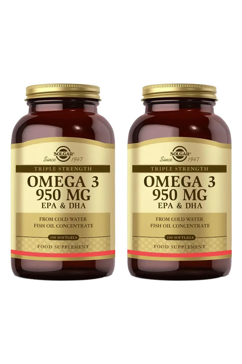 SolgarSolgar Omega-3 950 mg EPA DHA 100 Softgel 2'liSolgar Omega-3 950 mg 100 Kapsül Fiyatı ve Özellikleri | Mutlufiyatlar