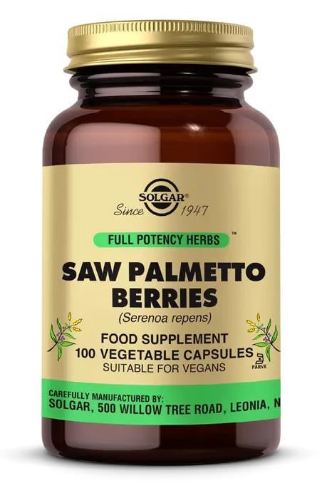 SolgarSolgar Saw Palmetto Berries 100 KapsülSolgar Saw Palmetto Berries 100 Kapsül – Doğal Prostat ve Saç Desteği