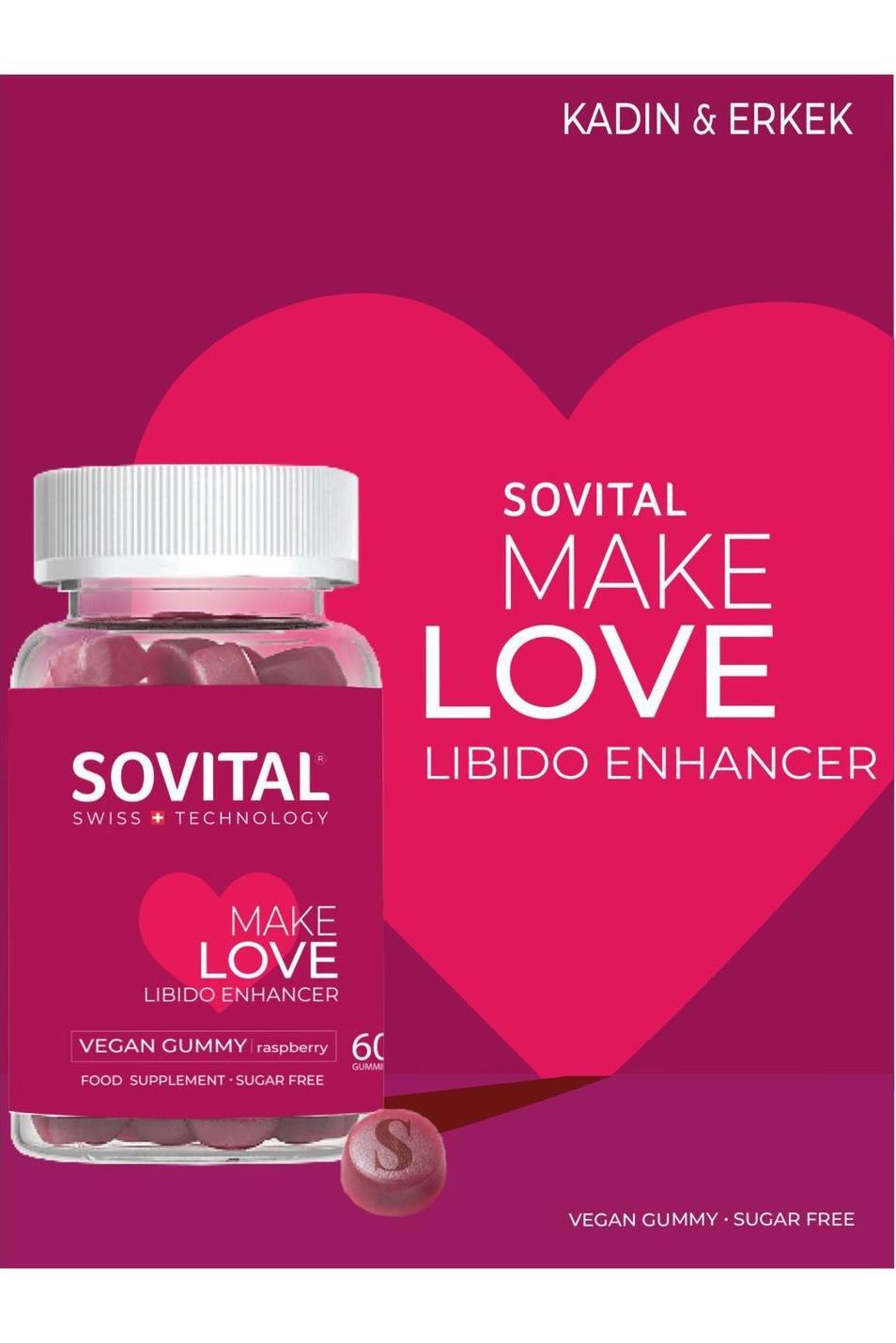 SovitalSovital Make Love Libido Enhancer 60 AdetSovital Make Love Libido Arttırıcı 60 Vegan Gummy Fiyatı ve Özellikleri | Mutlufiyatlar