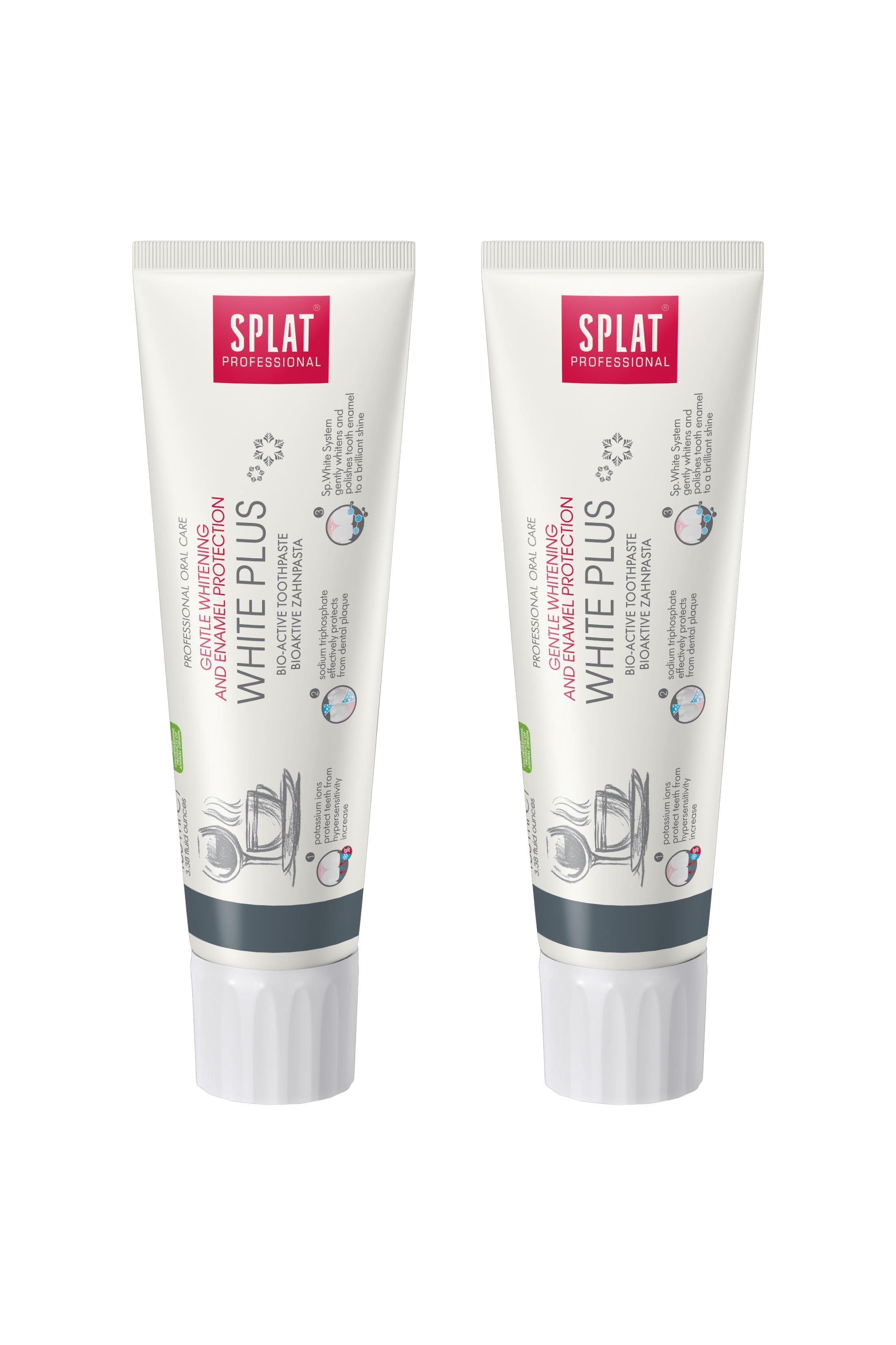SplatSplat Professional White Plus Beyaz Diş Macunu 100 ml 2'liSplat White Plus Beyaz Diş Macunu 100 ml Fiyatı ve Özellikleri | Mutlufiyatlar