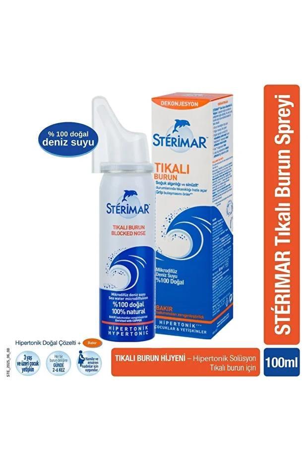 SterimarSterimar Blocked Nose Tıkalı Burun Spreyi 100 ml 10'luSterimar Blocked Nose Hipertonik 100 ml Fiyatı ve Özellikleri | Mutlufiyatlar