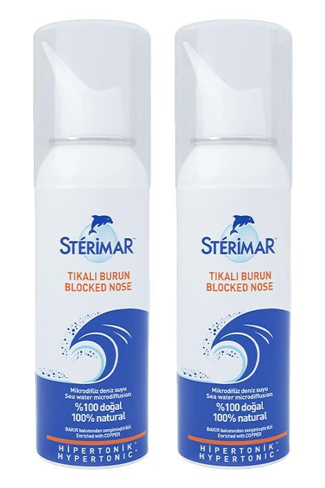 SterimarSterimar Blocked Nose Tıkalı Burun Spreyi 100 ml 2'liSterimar Blocked Nose Hipertonik 100 ml Fiyatı ve Özellikleri | Mutlufiyatlar