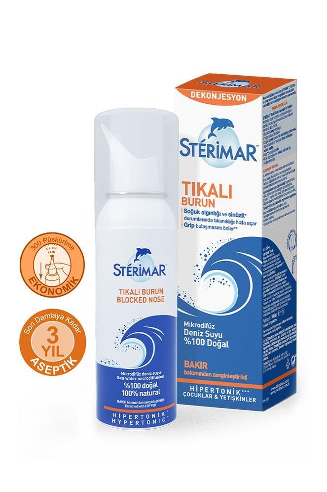 SterimarSterimar Blocked Nose Tıkalı Burun Spreyi 100 ml 3'lüSterimar Blocked Nose Hipertonik 100 ml Fiyatı ve Özellikleri | Mutlufiyatlar