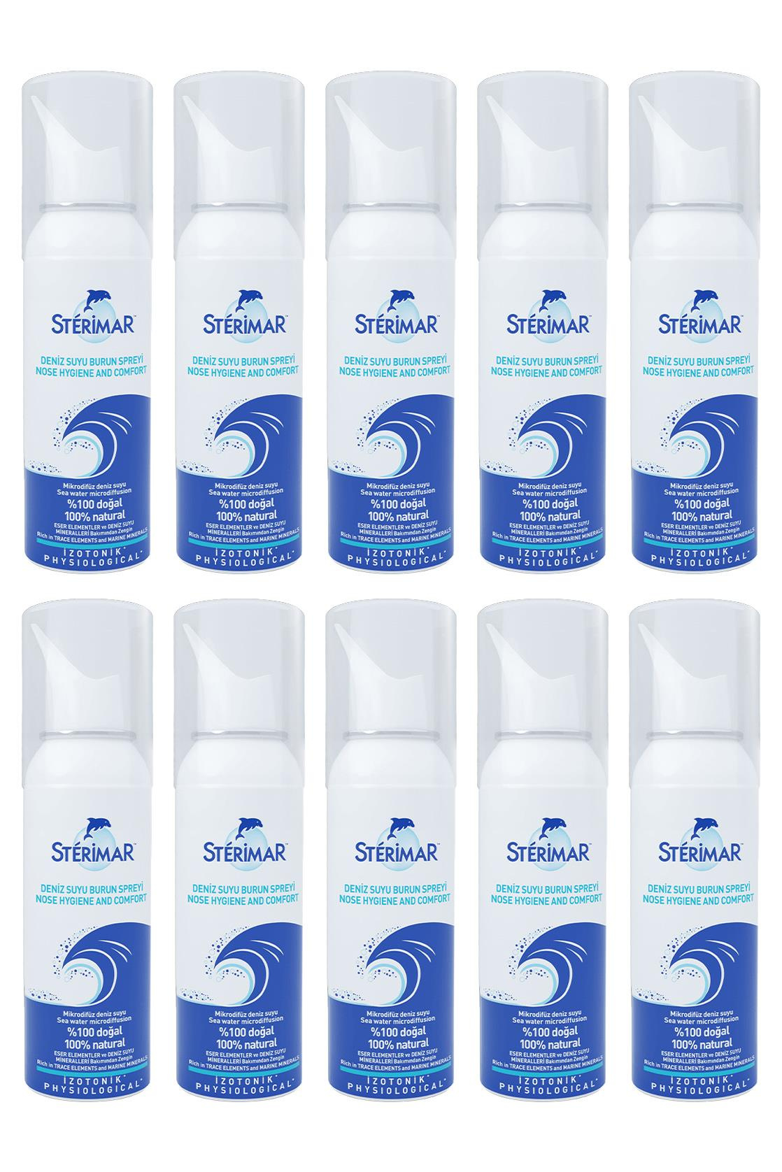 SterimarSterimar Deniz Suyu Burun Spreyi 100 ml 10'luSterimar Deniz Suyu Burun Spreyi 100 ml Fiyatı ve Özellikleri | Mutlufiyatlar