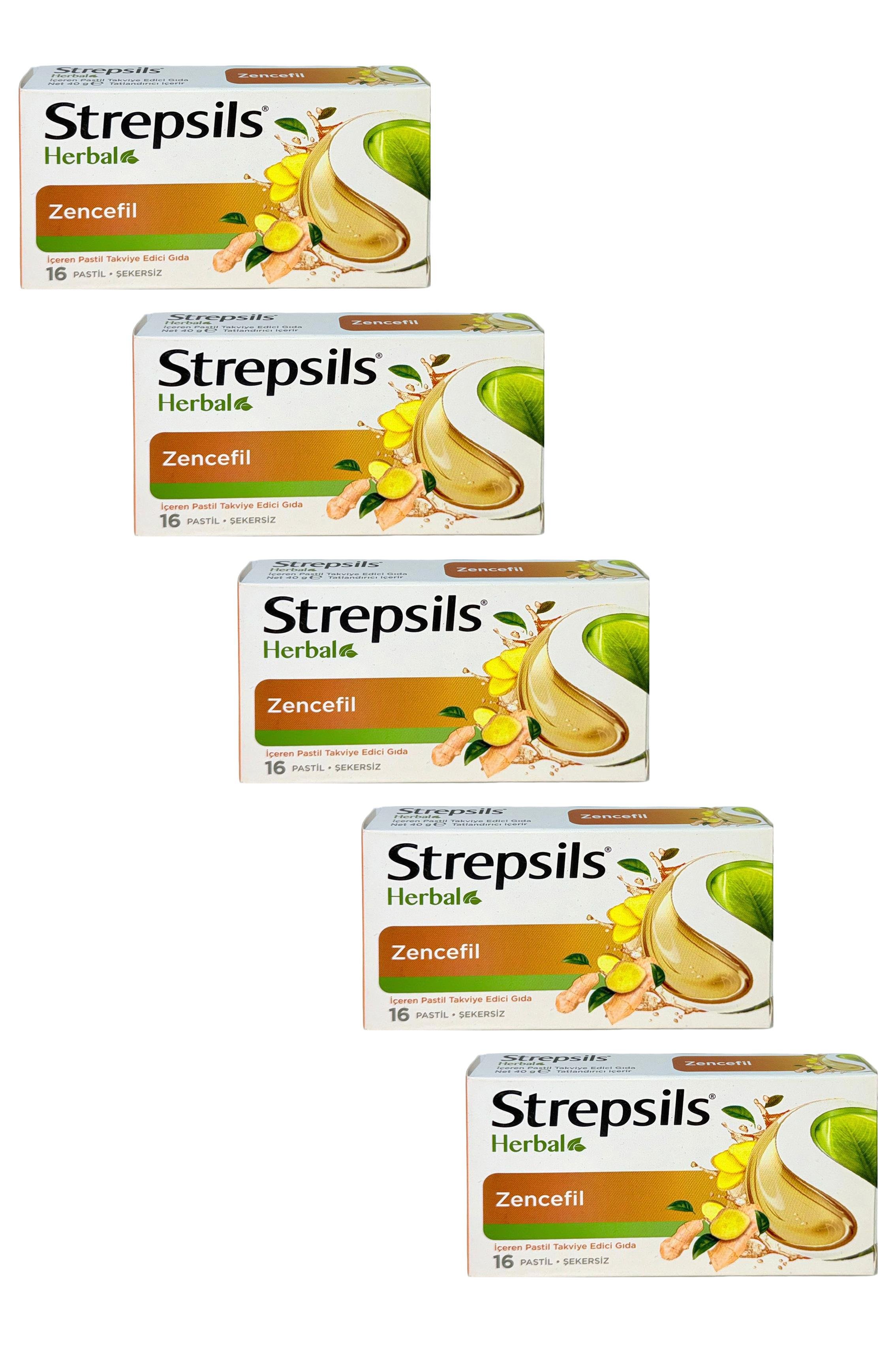 StrepsilsStrepsils Herbal Zencefil Aromalı Pastil 16 Adet 5'liStrepsils Herbal Zencefil Aromalı 16 Pastil Fiyatı ve Özellikleri | Mutlufiyatlar