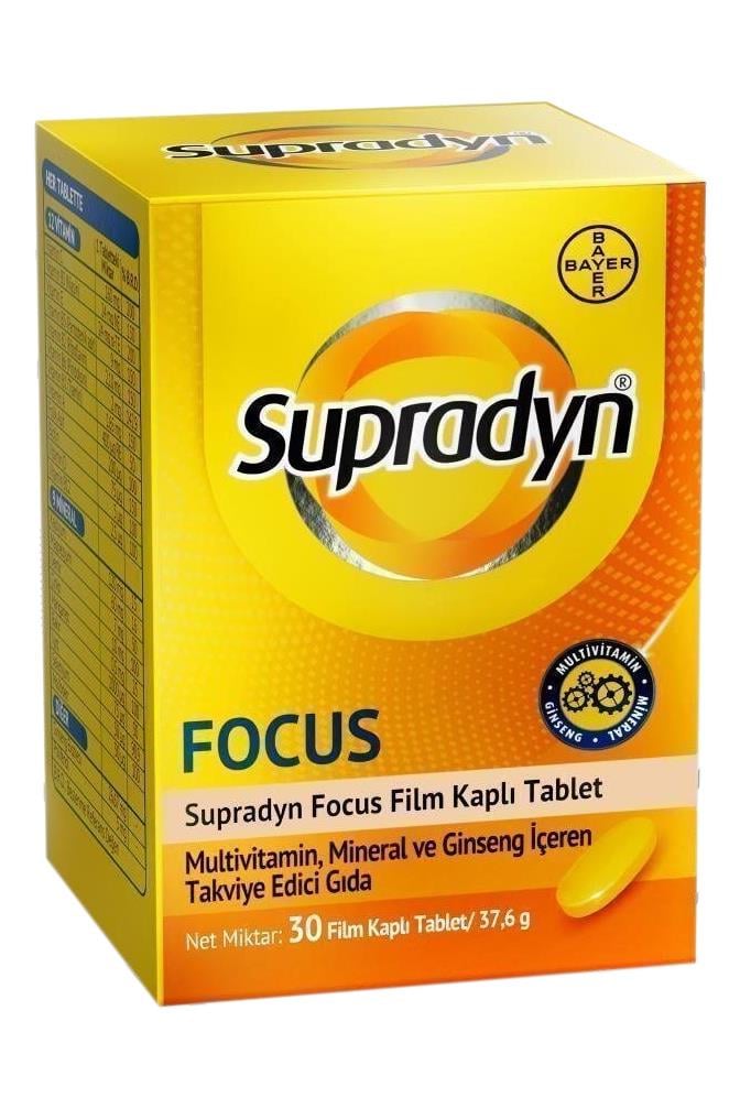 SupradynSupradyn Focus 30 TabletSupradyn Focus 30 Tablet Fiyatı ve Özellikleri | Mutlufiyatlar