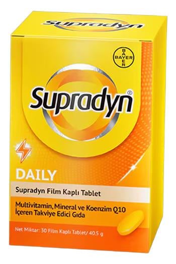 SupradynSupradyn Koenzim Q10 30 TabletSupradyn Koenzim Q10 30 Film Kaplı Tablet Fiyatı ve Özellikleri | Mutlufiyatlar