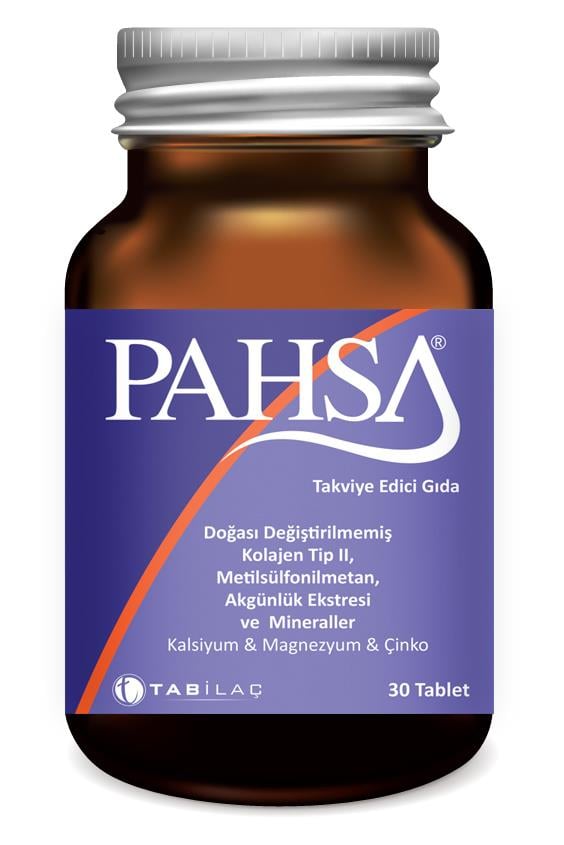 Tab İlaçPahsa Tip II Kolajen - 30 TabletPahsa Tip 2 Kolajen 30 Tablet | Eklem Desteği