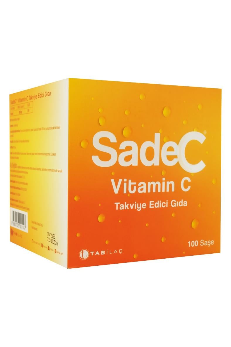 Tab İlaçSadeC Vitamin C 100 SaşeSadeC Vitamin C 100 Saşe | Bağışıklık Güçlendiren C Vitamini