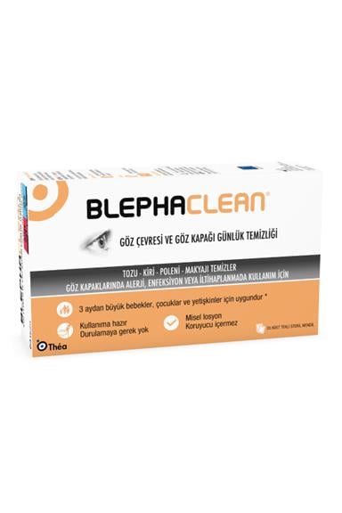Thea pharma Thea Pharma Blephaclean Göz Temizleme Mendili 20 Adet Blephaclean Göz Temizleme Mendili | 20'li Steril Pediatrik Uyumlu