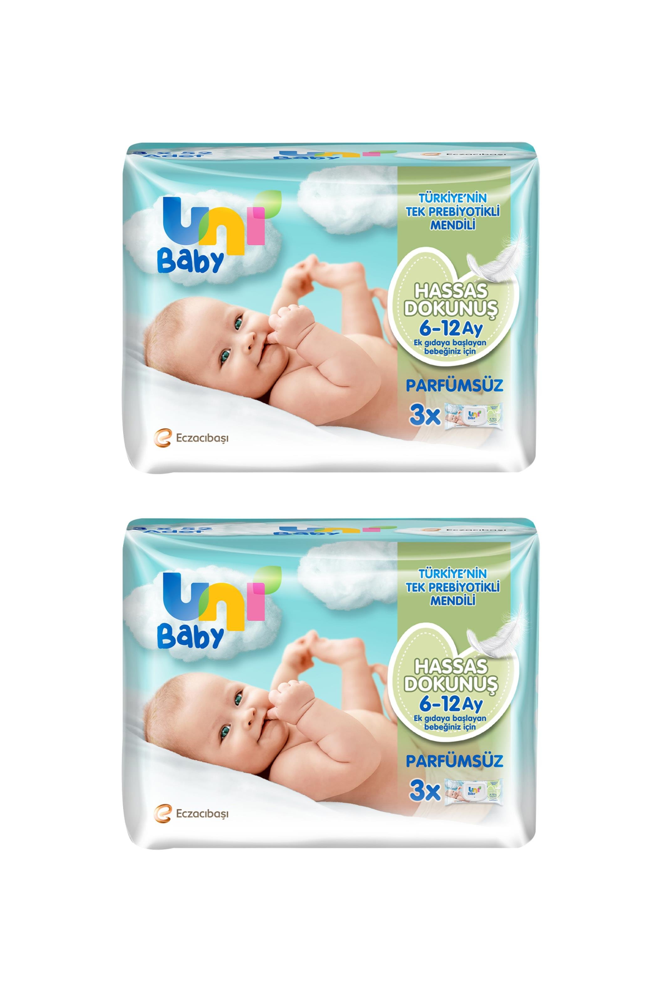 Uni BabyUni Baby Hassas Dokunuş Islak Mendil 6-12 Ay 3x52 Adet 2'liUni Baby Hassas Dokunuş 6-12 Ay Islak Mendil 52 Yaprak - 3 Adet Fiyatı ve Özellikleri | Mutlufiyatlar