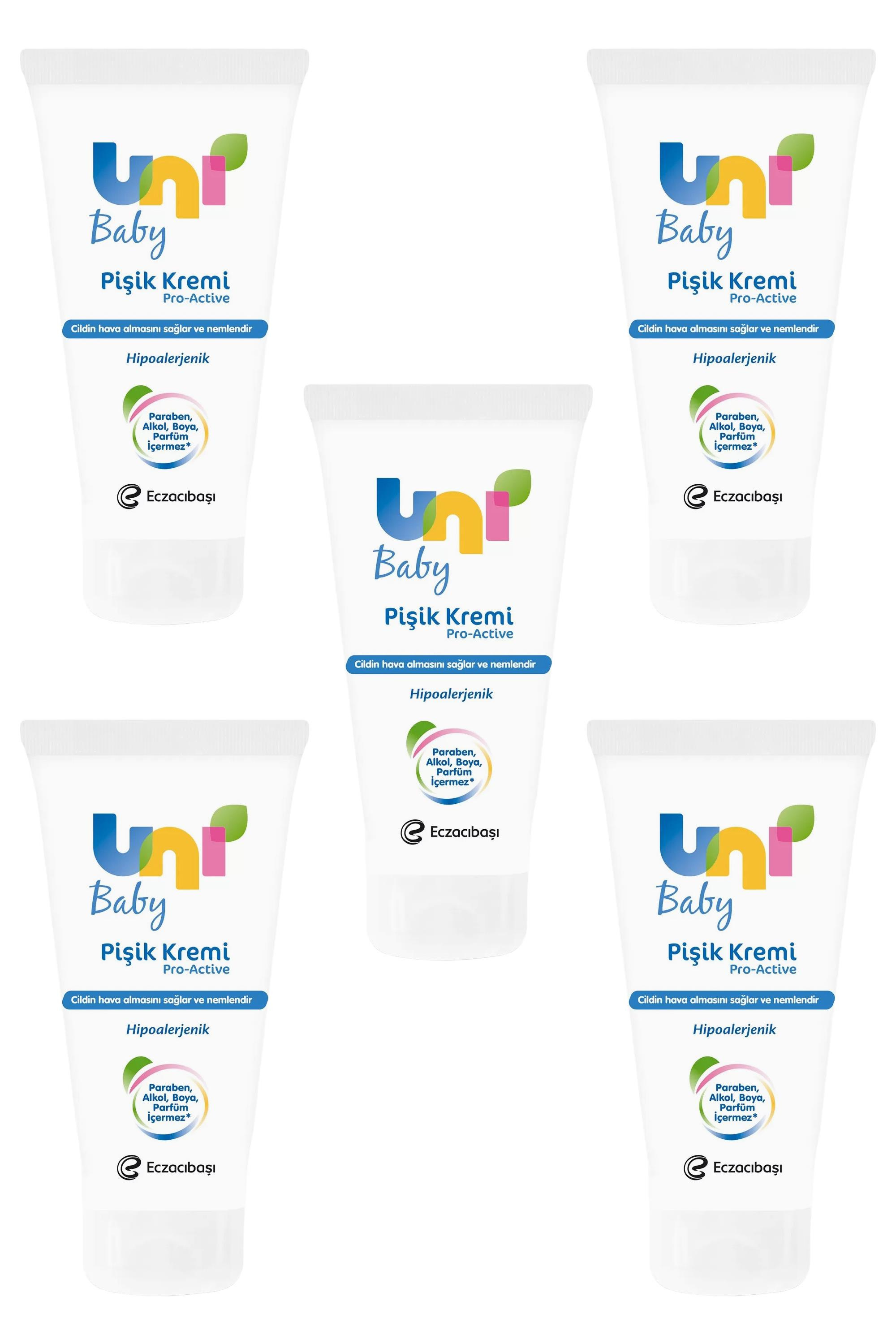 Uni BabyUni Baby Hipoalerjenik Pişik Kremi Pro Active  75 ml 5'liUni Baby Pişik Kremi Pro Active 75 ml Fiyatı ve Özellikleri | Mutlufiyatlar