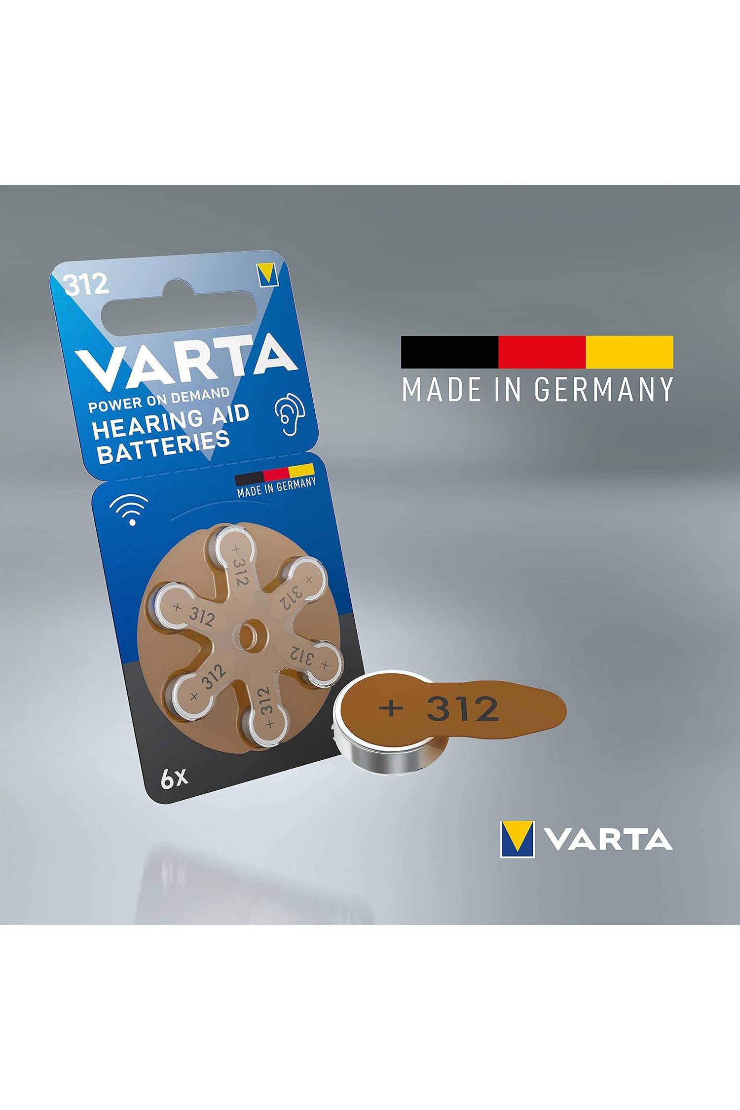 VartaVarta İşitme Cihazı Pili  No: 312 6 AdetVarta Kulak Pili No: 312 6lı Fiyatı ve Özellikleri | Mutlufiyatlar