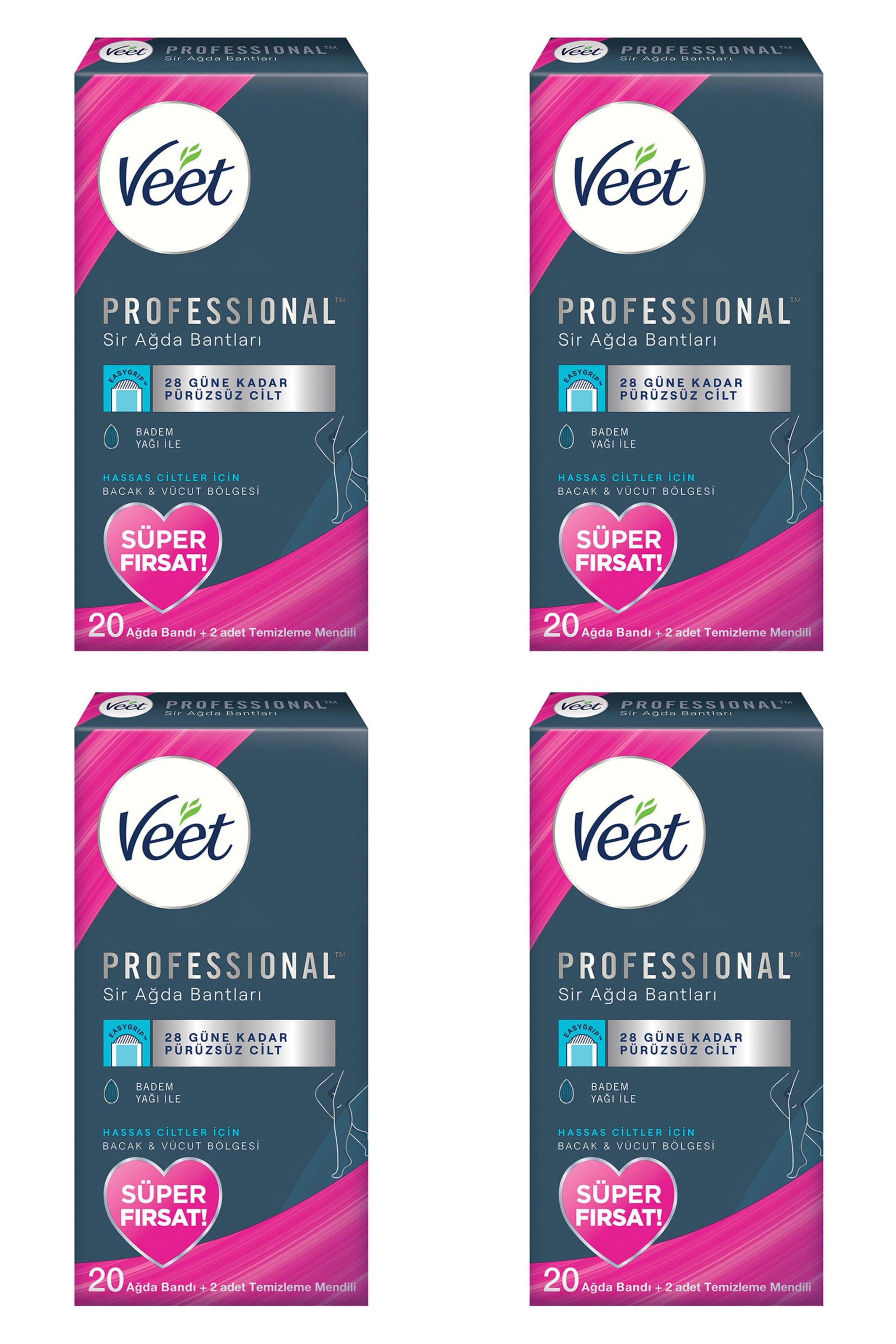 VeetVeet Professional Sir Ağda Bandı Hassas Ciltler İçin Bacak Ve Vücut Bölgesi 20 Adet 4'lüVeet Hassas Ciltler İçin Sir Ağda Bandı 20li Fiyatı ve Özellikleri | Mutlufiyatlar